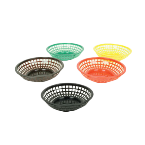 Thunder Group  PLBK008G  8'' ROUND BASKET, GREEN