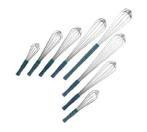 Vollrath 47093 French Whip, 16'' long, one-piece, aqua nylon handle - Image 2