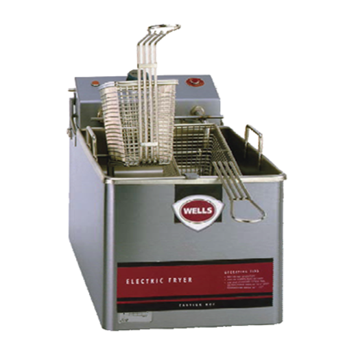 Wells  LLF-14  Countertop Fryer, electric, 14 lb., two half-size baskets, 120V