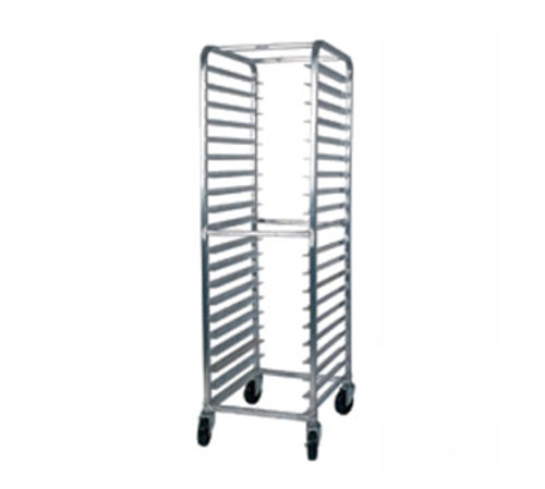 Winholt Equipment  AL-1820B  Pan Rack, mobile, full height, open sides, (20) 18'' x 26'' sheet pans capacity, aluminum frame, end loading