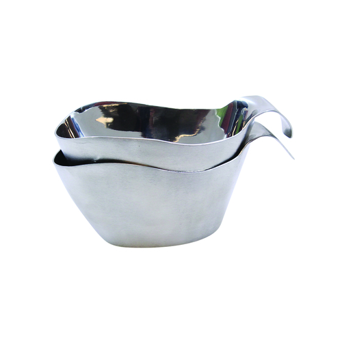 TableCraft Products 9803 3oz Stackable Gravy Boat, Stainless Steel
