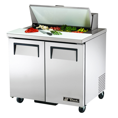 True Mfg. - General Foodservice  TSSU-36-08-HC  Refrigerated Sandwich/Salad Unit, 36.38''W, (8) 1/6 size pans, 115v