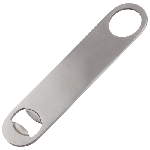 Winco CO-301 Flat Bottle Opener, No Coating, S/S