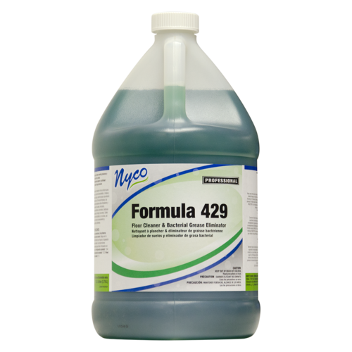 Nyco Products Company NL429-G4 Formula 429 Floor Cleaner & Bacterial Grease Eliminator, 1 Gallon