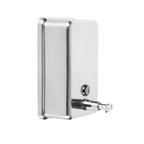Thunder Group SLSD040V 40 OZ VERTICAL RECTANGULAR SOAP DISPENSER, 18/8 STAINLESS STEEL