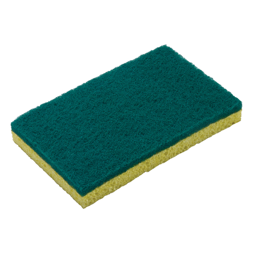Winco SP-SC63 Scrub Sponge, 6''L x 3-5/8''W, General Duty, Cellulose, 3pcs/pk
