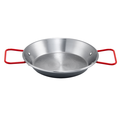 Winco CSPP-7 7-7/8'' Paella Pan, Polished Carbon Steel (Spain)