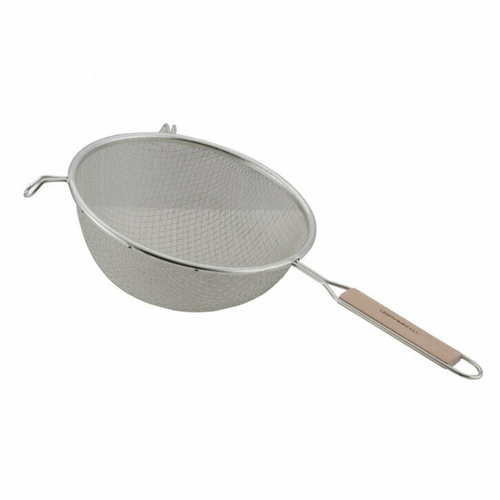 Libertyware  WHSDM8  Strainer, 8'', stainless steel, medium double mesh, wood handle
