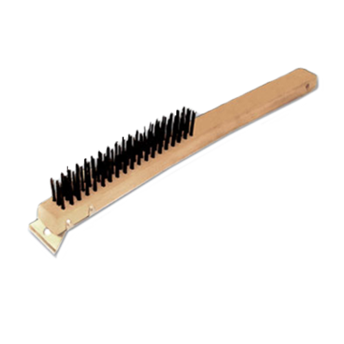 Thunder Group WDBS014 14'' WIRE BRUSH WITH SCRAPER
