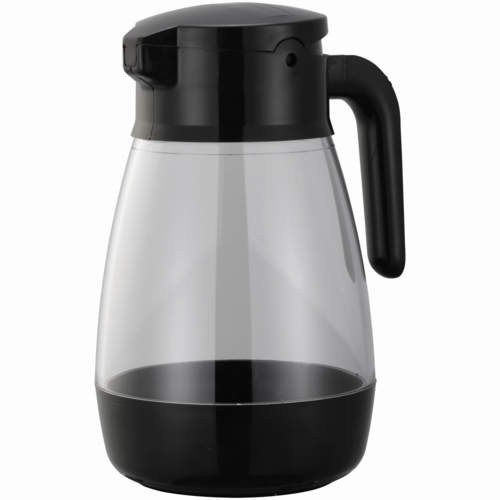 Service Ideas SY916BL DISP SYRUP 16 OZ BLACK/CLR