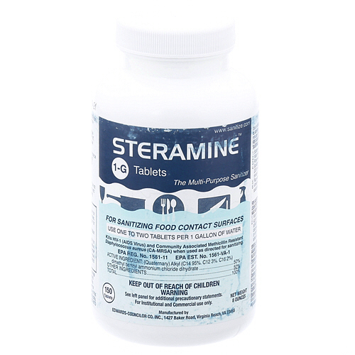 AllPoints Foodservice Parts & Supplies  181430  Sanitizer Tablets, 150 tablets/bottle