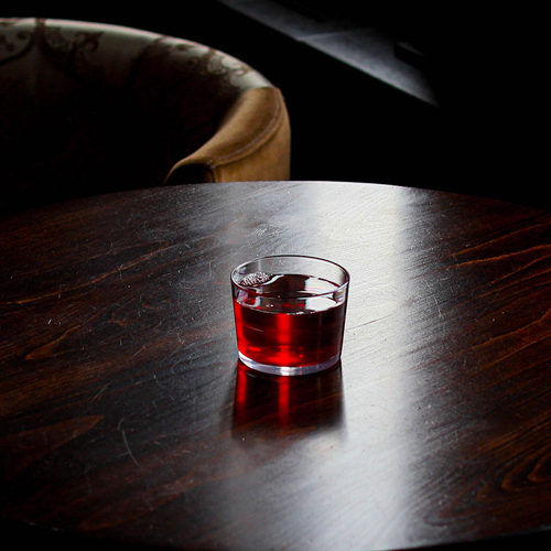 Drinique CAR-NT-CLR-24 Cartel Neat Glass 8 oz. - CLEAR, (H 2-7/16'', T 3-3/8'', D 3-3/8'', B 2-7/8'') - Image 2