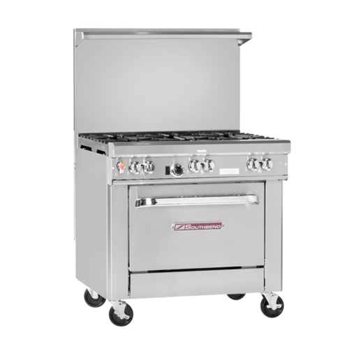 Southbend  4365D  Range, Natural Gas, 36'' wide, 3 front burners, 2 rear burners, standard oven