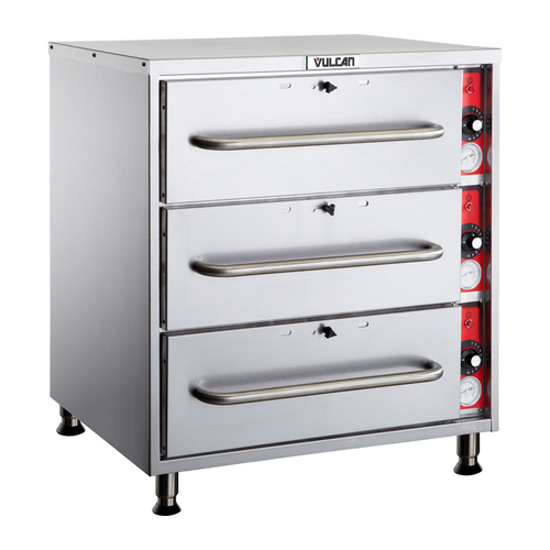 Vulcan  VW3S-QS-PLATINUM  Warming Drawer, Free Standing, 3 drawers, Holds One 12''x20''x6'' per drawer, 120v