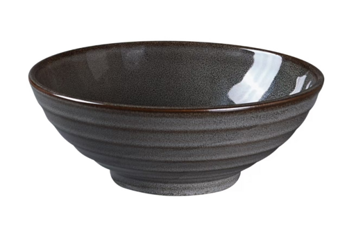 Yanco  PK-808  Peacock Noodle Bowl, 44oz., 8-1/2''Dia x 3-1/8''H, color glazed porcelain