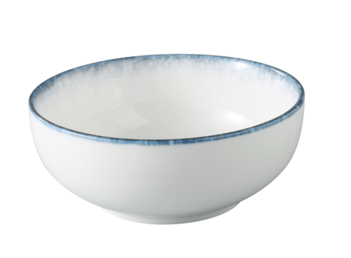 Yanco  MR-506  Mars Cereal Bowl, 22 oz., 6-1/4'' dia. x 2 1/2''H, white and blue, chinaware