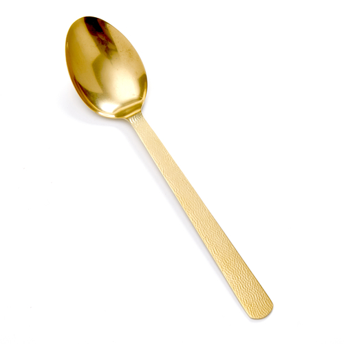 American Metalcraft  GVHSP  SOLID SPOON, VINTAGE GOLD, HAMMERED, 13-1/4'' L country of origin-INDIA