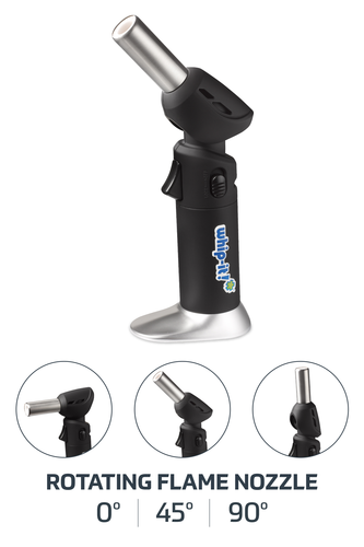 United Brands TC-FLEX-05R Whip-It! Flex Adjustable Head Torch, rotating flame nozzle, Rubbercoated, black - Image 2