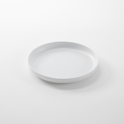 American Metalcraft  ARP6WH  Coupe Plate, round, white, 6-1/4'' dia., melamine, Ani Collection
