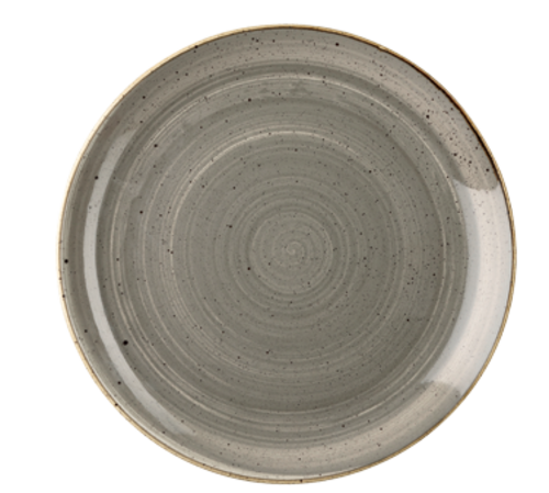 Churchill China  SPGSEV101  Stonecast Grey Round Coupe Plate 10.25''