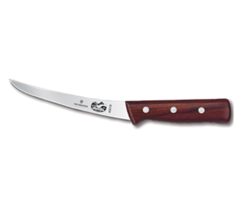 Victorinox Swiss Army 5.6616.15 Boning Knife, 6'' blade, curved, flexible blade, wood handle