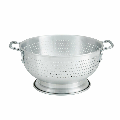 Winco ALO-11BH Colander w/Base & Handle, 11qt, Alu