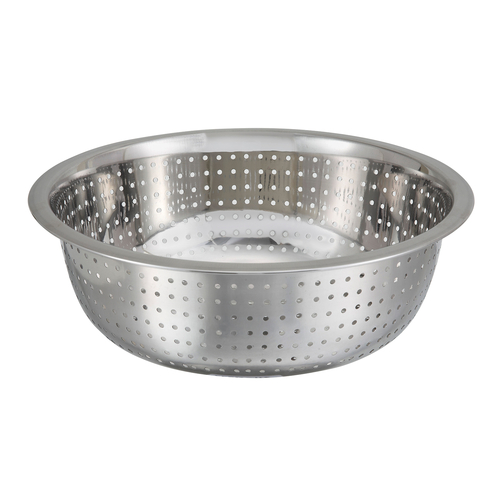 Winco CCOD-11S 11'' Colanders, Chinese Style, 2.5mm Holes, S/S
