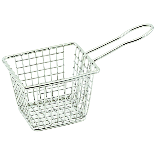 Winco FBM-433T Mini Fry Basket -Rectangular, 4''x3''x3''