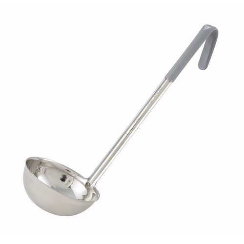 Winco LDC-12 12oz, Ladle, One-piece, Gray, S/S