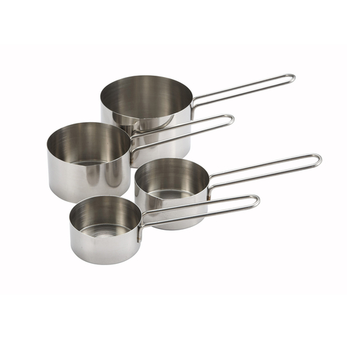Winco MCP-4P Measuring Cup Set, 4pcs, Wire Hdl, S/S