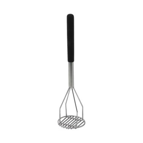 Winco PTMP-18R Potato Masher, Round, 4'' x 18'', Plastic Hdl, S/S