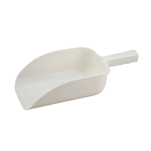 Winco PS-64 64oz Plastic Scoop, White