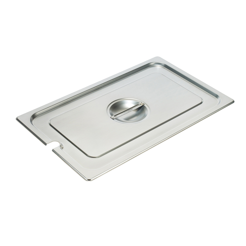 Winco SPCF S/S Steam Pan Cover, Full-size, Slotted