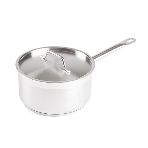 Winco SSSP-3 3-1/2qt S/S Sauce Pan w/Cover, Induction-Ready