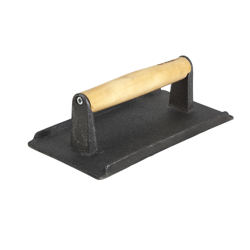 Winco SWA-2 Steak Weight, 4-1/4'' x 8-1/4'', Cast Iron