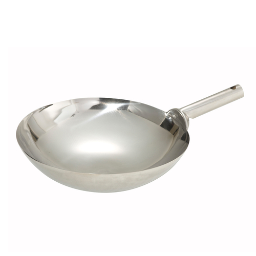 Winco WOK-14W 14'' S/S Wok, Welded Joint