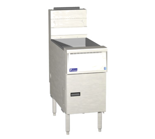 Pitco Frialator SG14-S Fryer, natural gas, 15-5/8''W, 40-50 lb. oil capacity, 110,000 BTU