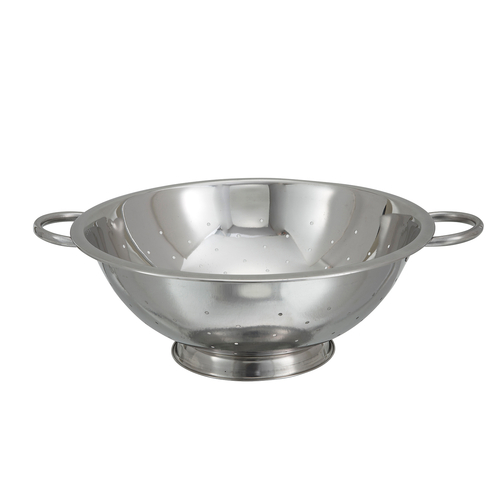 Winco COD-8 8qt Colander, 14'' Dia Bowl, S/S
