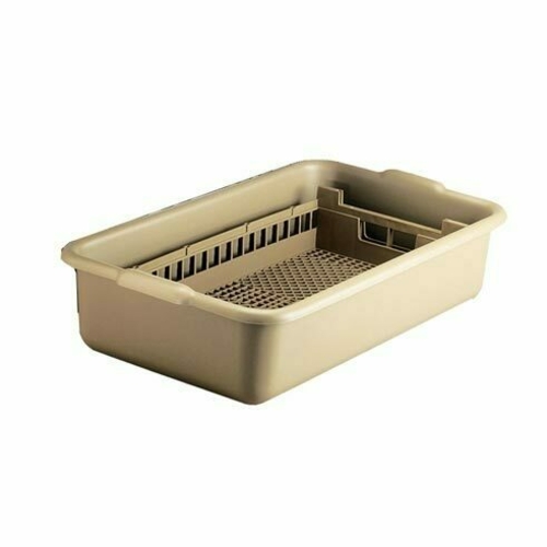 Vollrath 52827 Signature Flatware Soak & Washing Systems, half rack with soak tub, polypropylene, beige