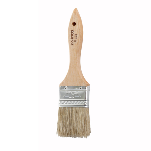Winco WBR-20 Pastry Brush, Boar Bristle, 2'' Wide