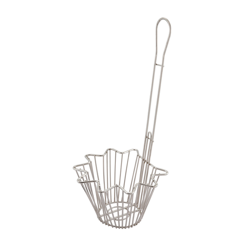 Winco TB-20 Taco Salad Bowl Fry Basket, Round, 18'' Hdl