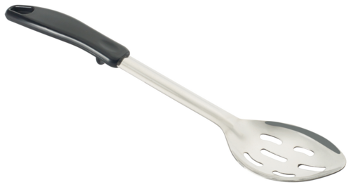 Winco BHSP-13 13'' Slotted Basting Spoon, Stop Hook Bakelite Hdl, S/S
