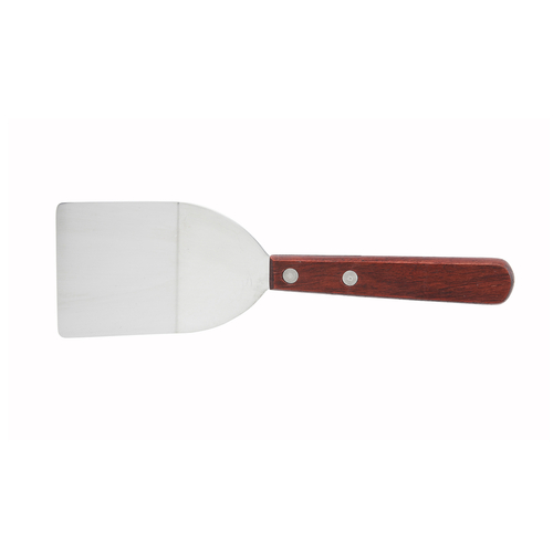 Winco TN32 Turner w/Offset, Wooden Hdl, 2'' x 2-1/4'' Blade