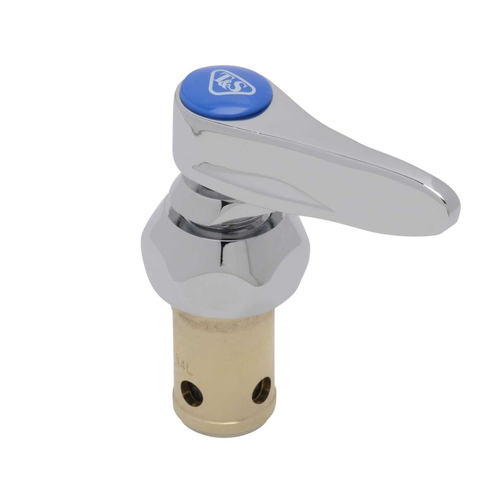 T&S Brass 002711-40NS Eterna Cartridge Assembly for T&S, LTC (cold), with spring check, lever handle, blue index