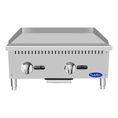 Atosa ATMG-24 Countertop Manual 24'' Griddle, Natural Gas, 60k BTU