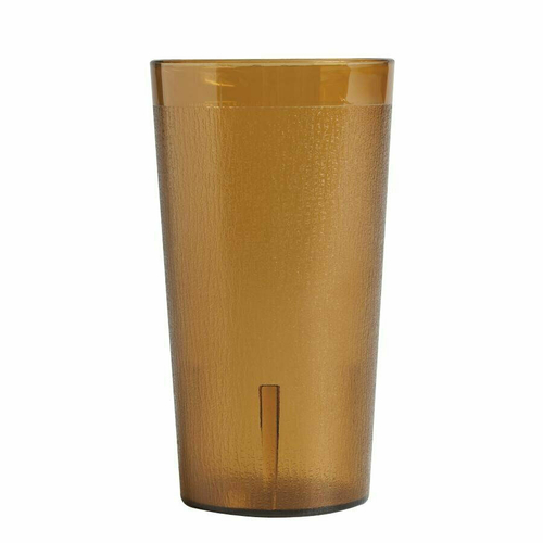 Cambro 1200P153 Colorware Tumbler, 12.6 oz., SAN, amber