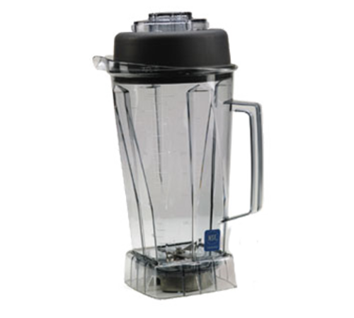 Vita-Mix 001195 Complete Blender Container, 64 oz., clear with wet blade assembly & lid for use with Vita-Prep, Vita-Prep3 & Drink Machine; compatible with Drink Machine Advance