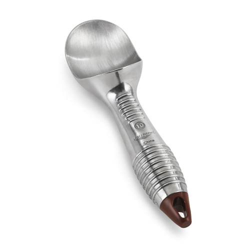 Vollrath  47274  Ice Cream Scoop, size 10, 4oz., brown color coded aluminum scoop