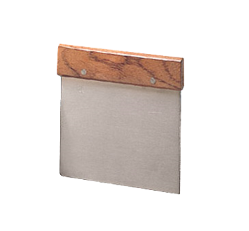 American Metalcraft DS6706 DOUGH CUTTER/SCRAPER, WOOD-HANDLED, 4-1/2'' H country of origin-TAIWAN