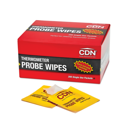 CDN PW200 Thermometer Probe Wipes - Packets
